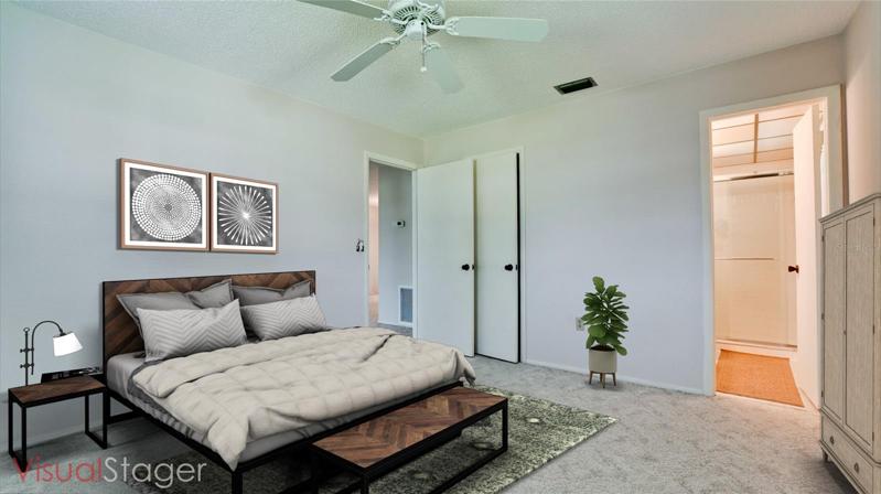 Master Bedroom Virtual Staged