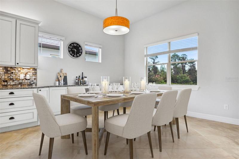 virtually staged.Dining area