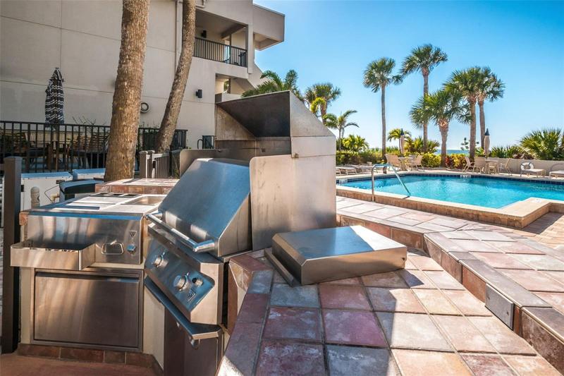 Grilling area off the Pool
