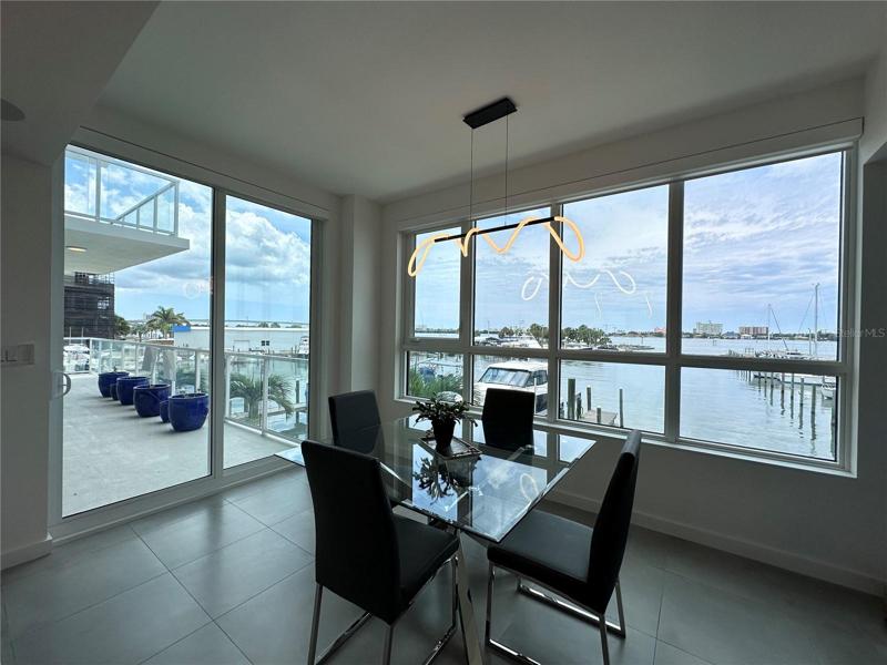 Eat in Kitchen area with dreamy water views