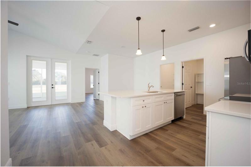 Dinette/kitchen/living area