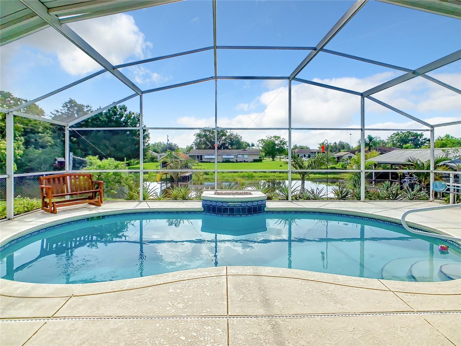 Or you could simply relax pool side --  The pool has solar heat.
