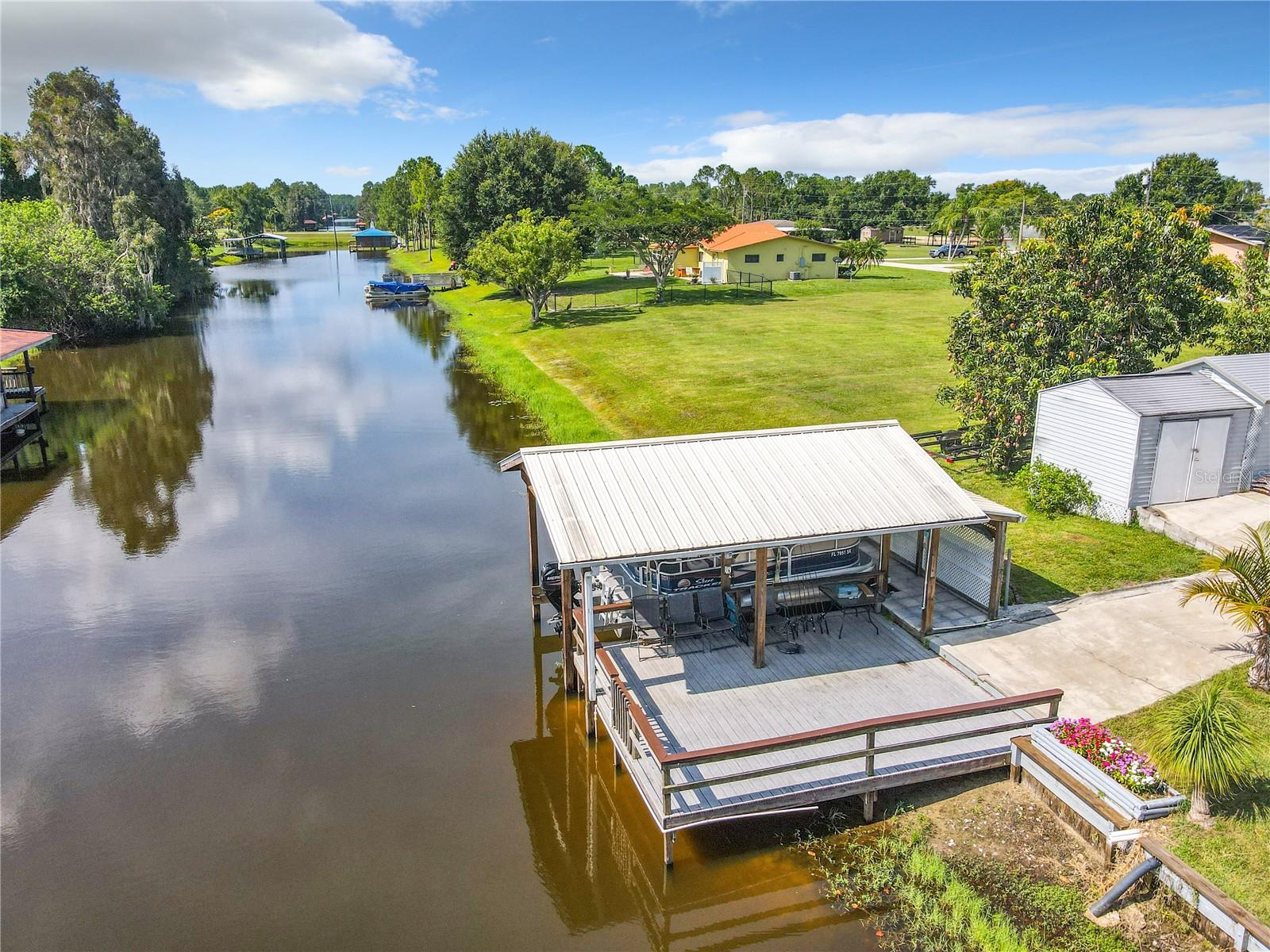 Boat house looking South.  There is no lake access going south.