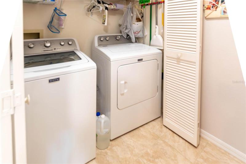 Laundry Closet Just Off Kitchen