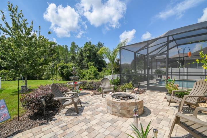 Fire Pit W/ View of Yard