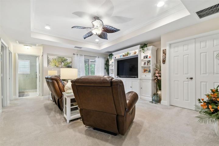 Loft with view of entry to Master