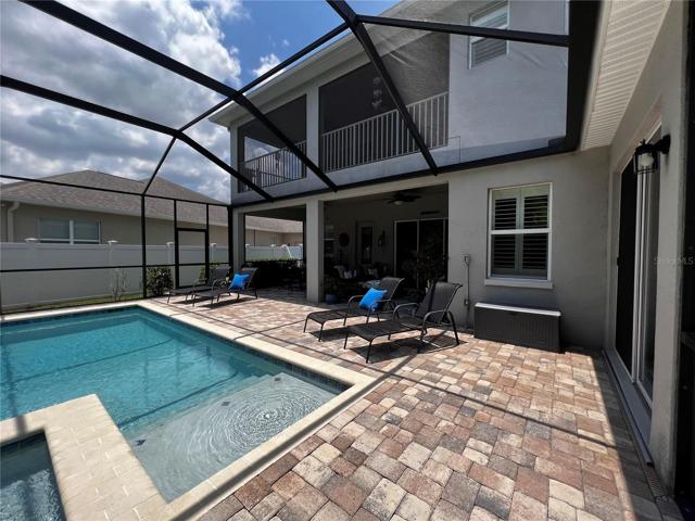 Pool with View of 1st and 2nd story Patios