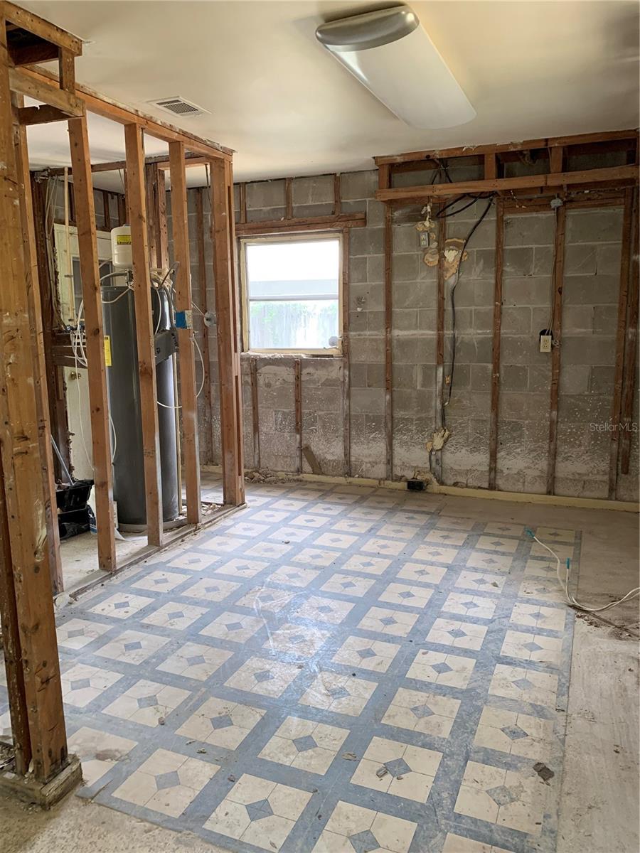 Kitchen area looking out from the Dining Room area.
