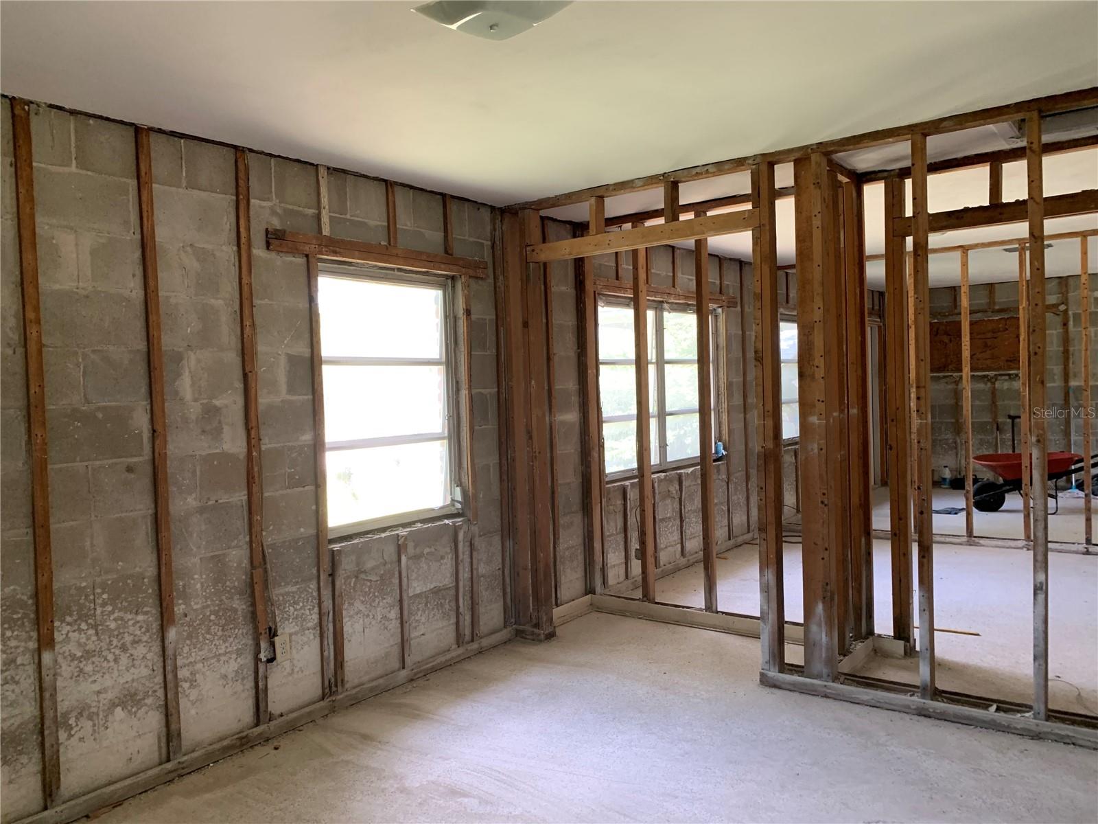 2nd window in the Master Bedroom. This shows the size of the closet in that room. This room is next to Bedroom 2.