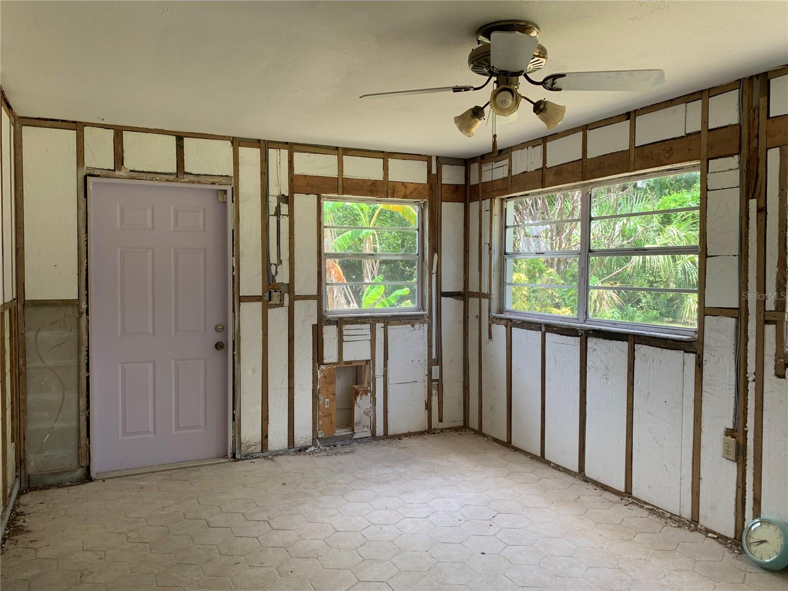 Florida room off the back of the house. View 1.