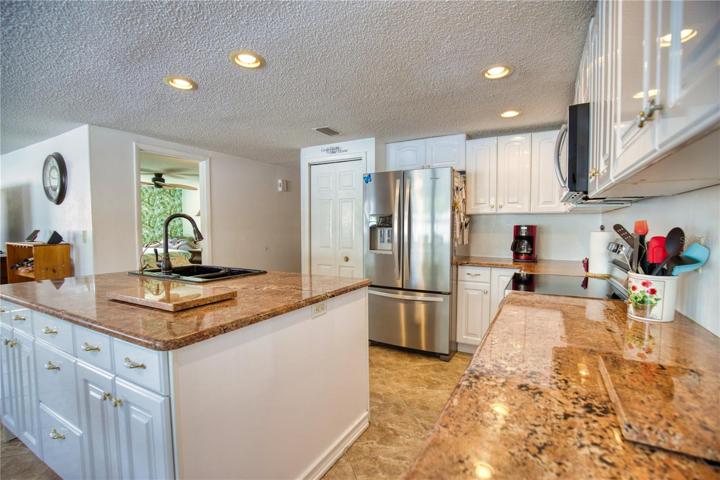 Fully updated kitchen. Island has an electrical outlet!