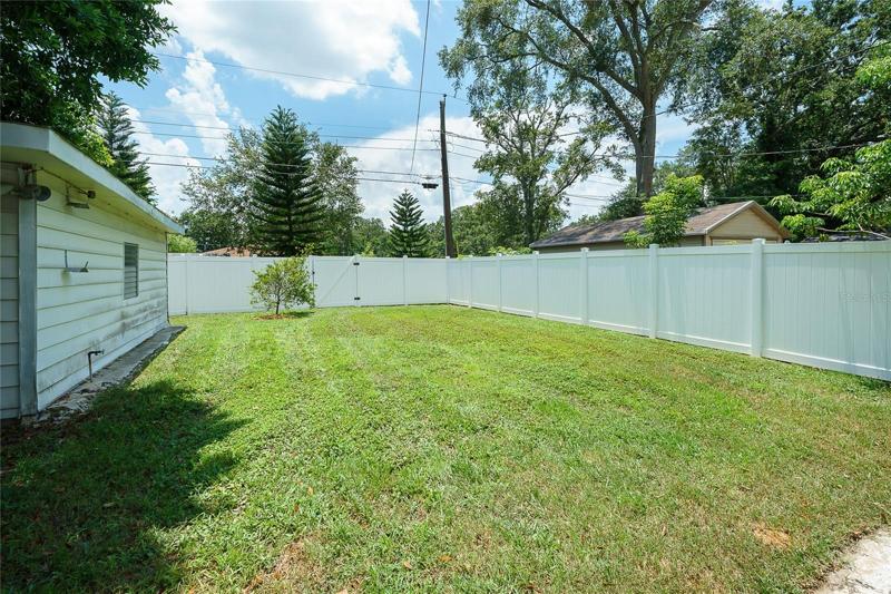 Fenced Backyard