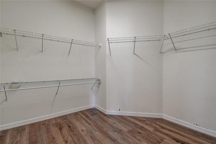 Large walk-in closet.