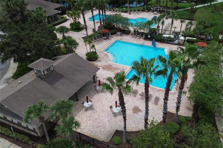 Community Pools Clubhouse and Cabanas