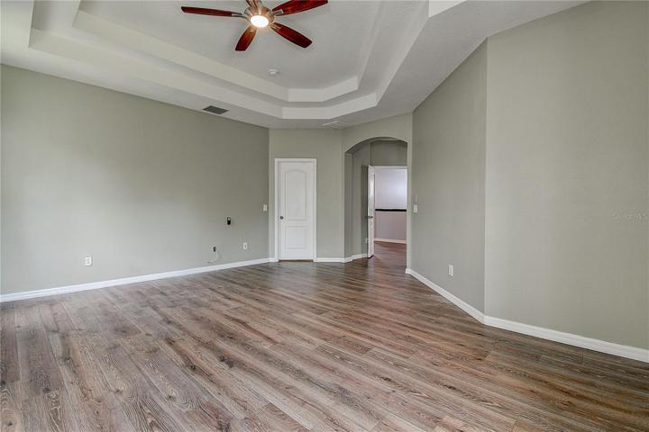 Master bedroom and closet.
