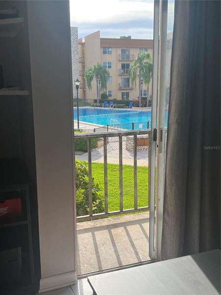 Pool view from balcony