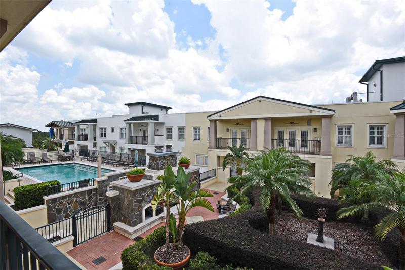 Balcony View Looking towards Pool