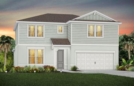 Whitestone Coastal Exterior Design. Artistic rendering for this new construction home. Pictures are for illustrative purposes only. Elevations, colors and options may vary.