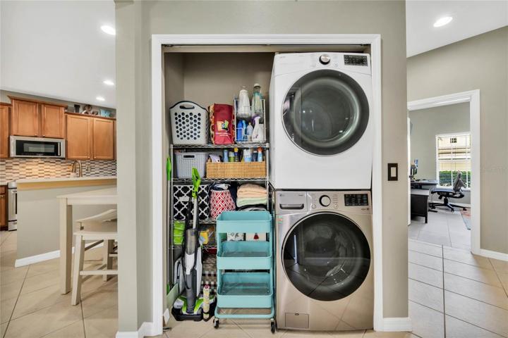 Laundry closet (doors were removed but will be reinstalled)