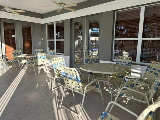 Clubhouse covered patio