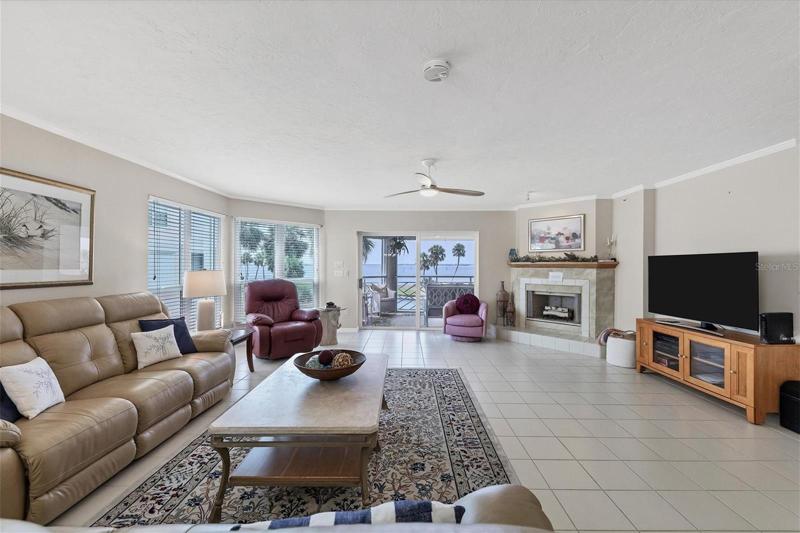 Watch the boats cruise by from your living room