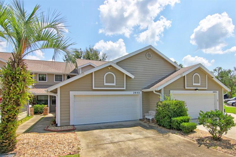 Condo with attached 2-car garage