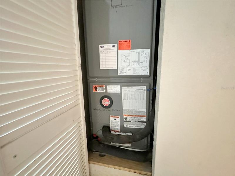 Air Handler inside, 2018
