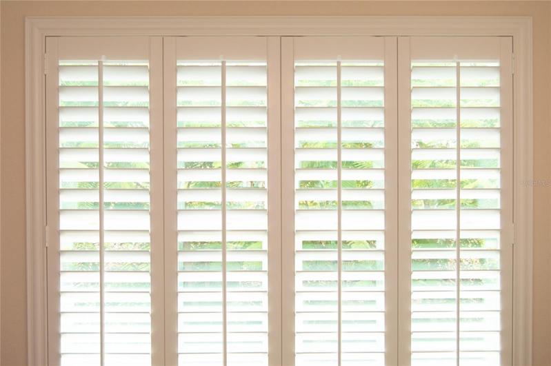 Plantation shutters throughout the entire home!