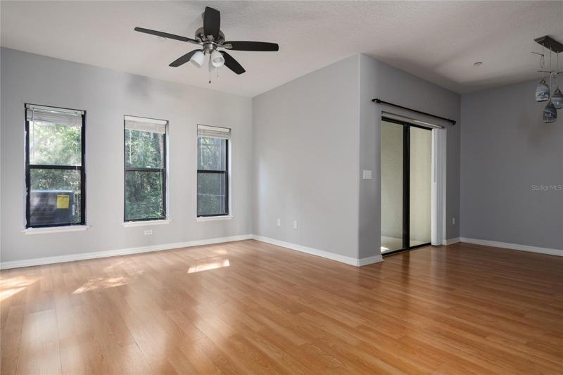 Main living area towards dining room.