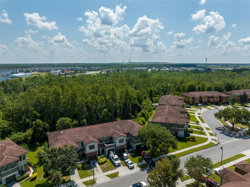 Plenty of privacy behind your new home.