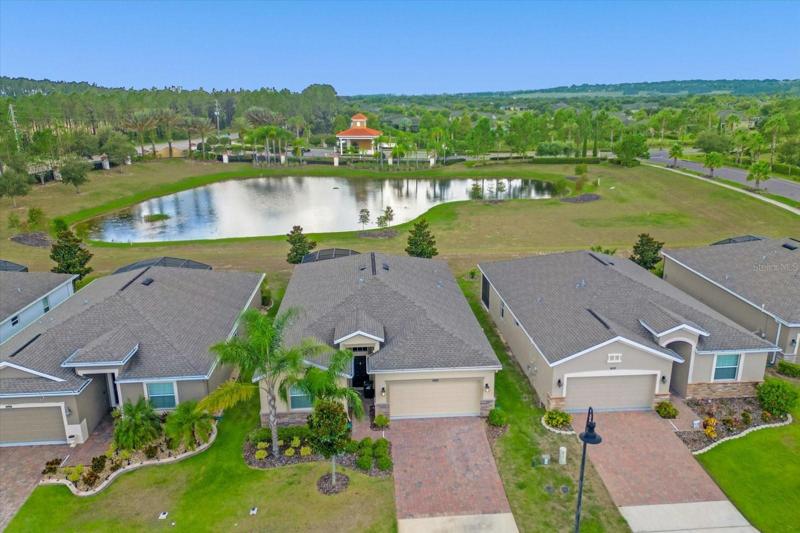 Aerial Front View of the House