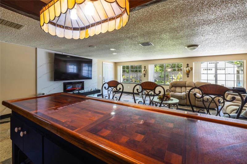 Impressive bar view from the family room.