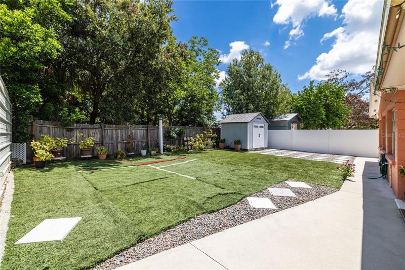 Backyard view.