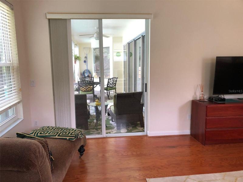 Master Bedroom has direct access to the pool.