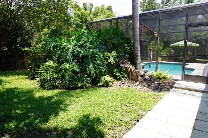 This oversized lot offers you privacy.