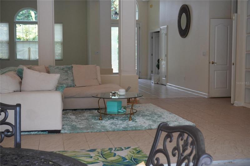 Family room is open to the outdoors.
