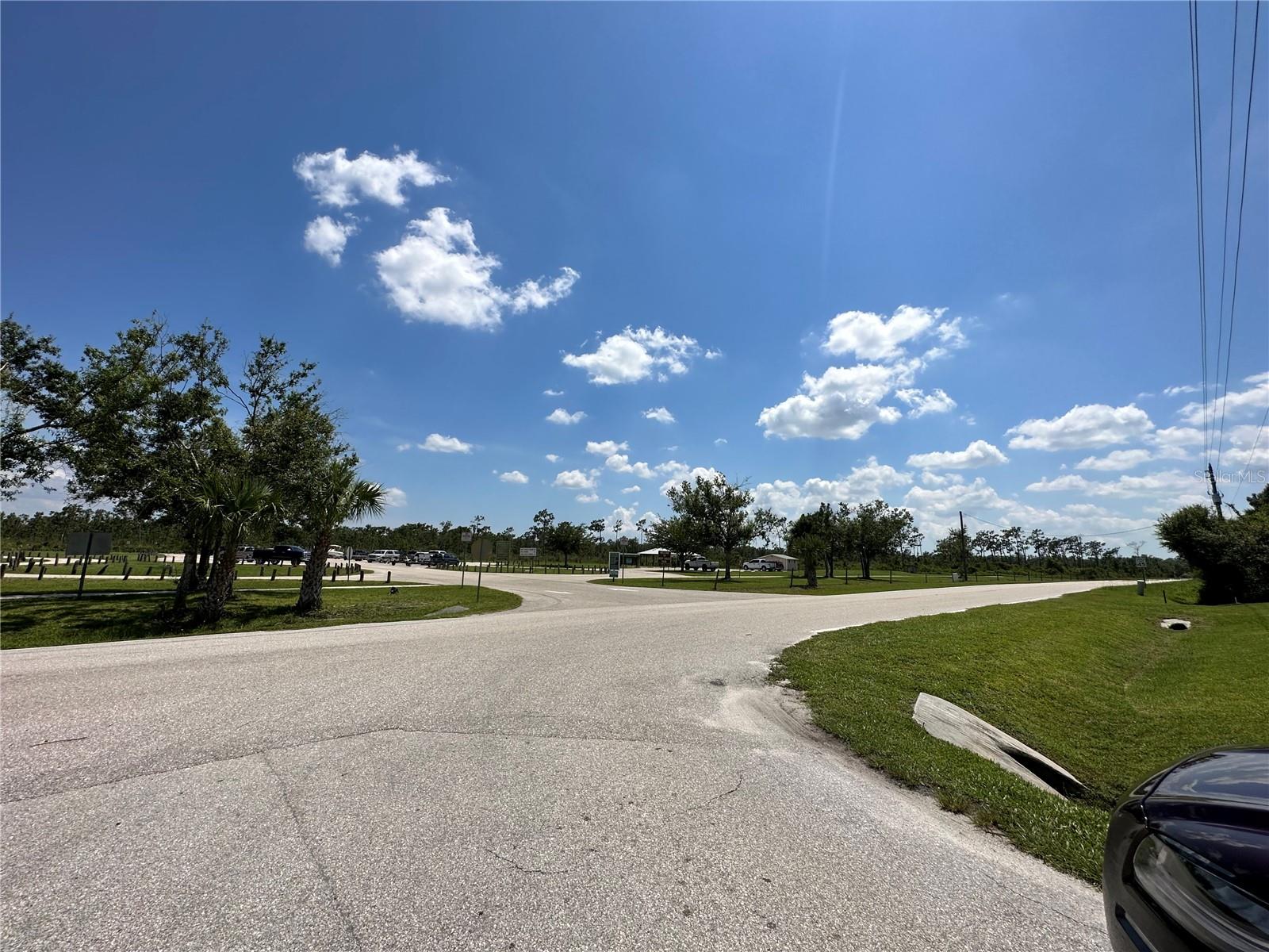 Boat Parking and Picnic tables