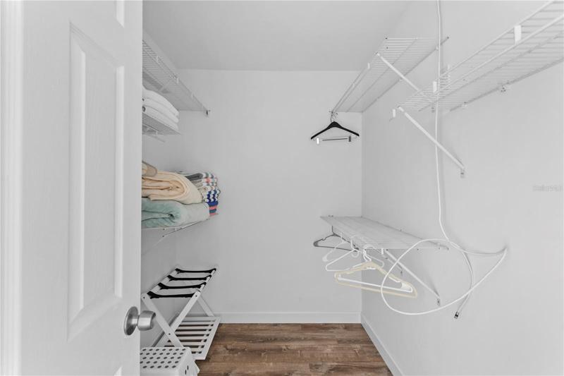This walk in closet is 6X8