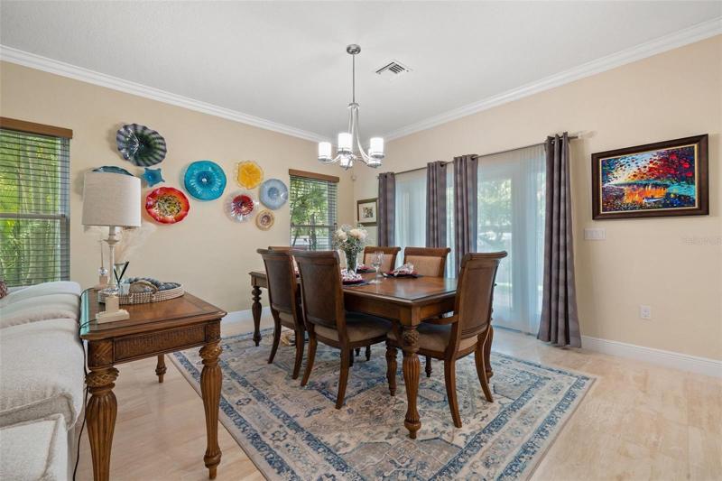 Formal dining for hosting holiday dinners.