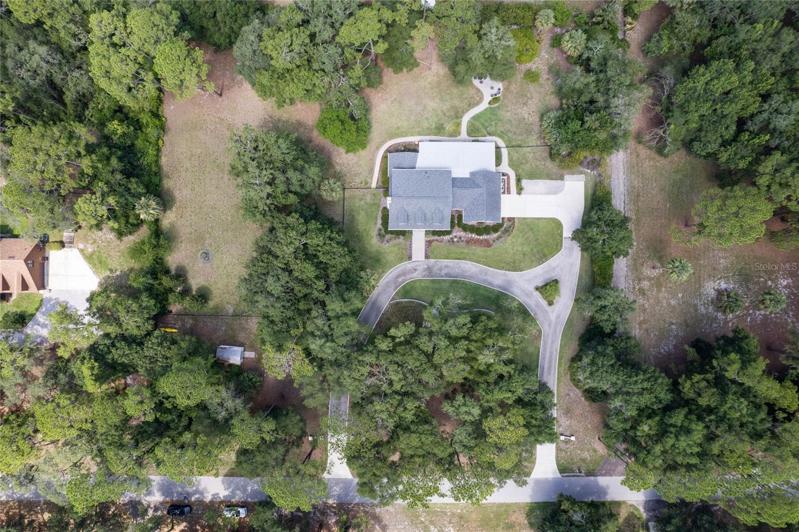 Aerial view of property