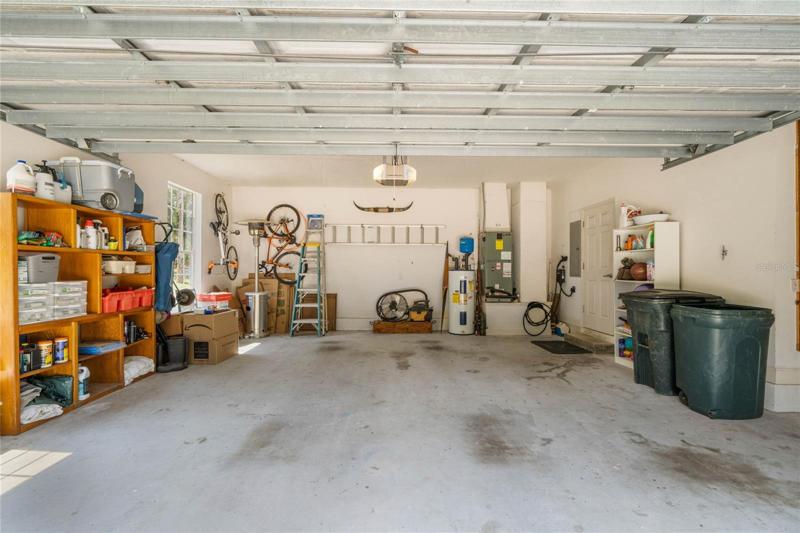 Double-car garage with hook-ups for Electric Car and access to full-height attic