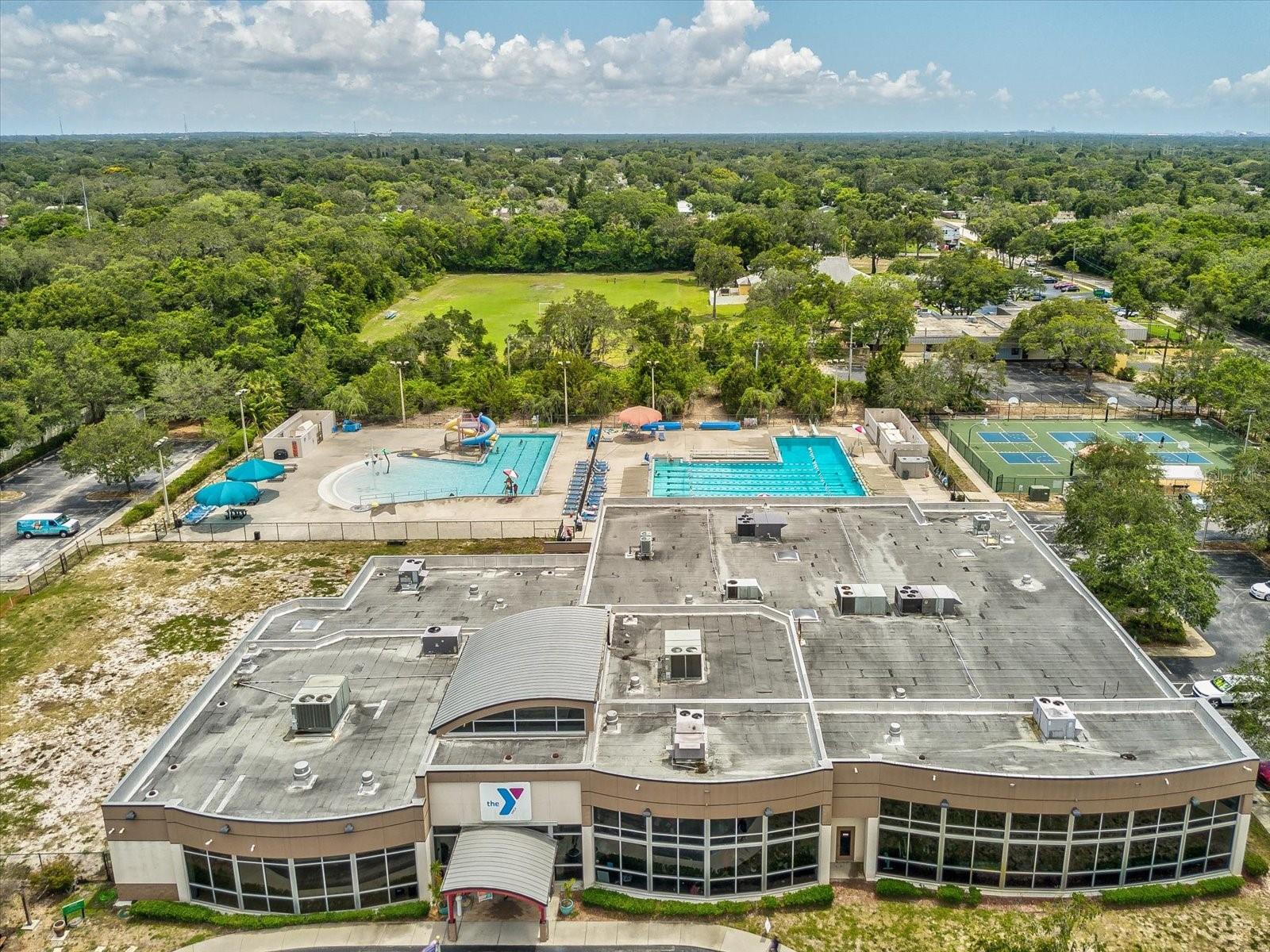 Minutes from the local YMCA