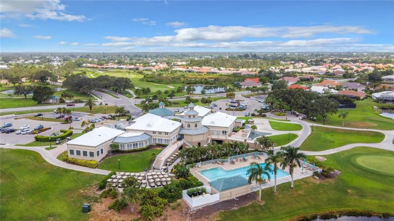 Clubhouse and overall community view