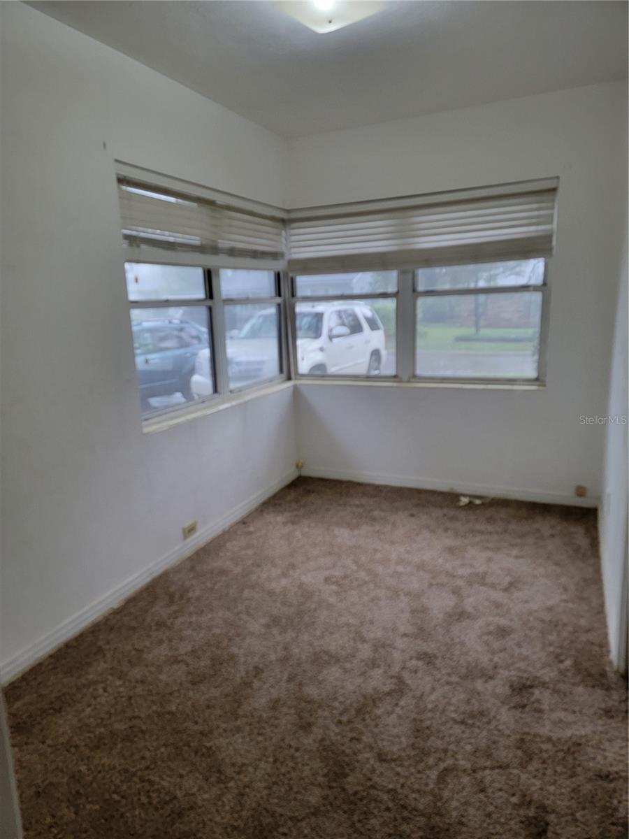 Bedroom 3 is smaller, but has a closet and lots of natural light.