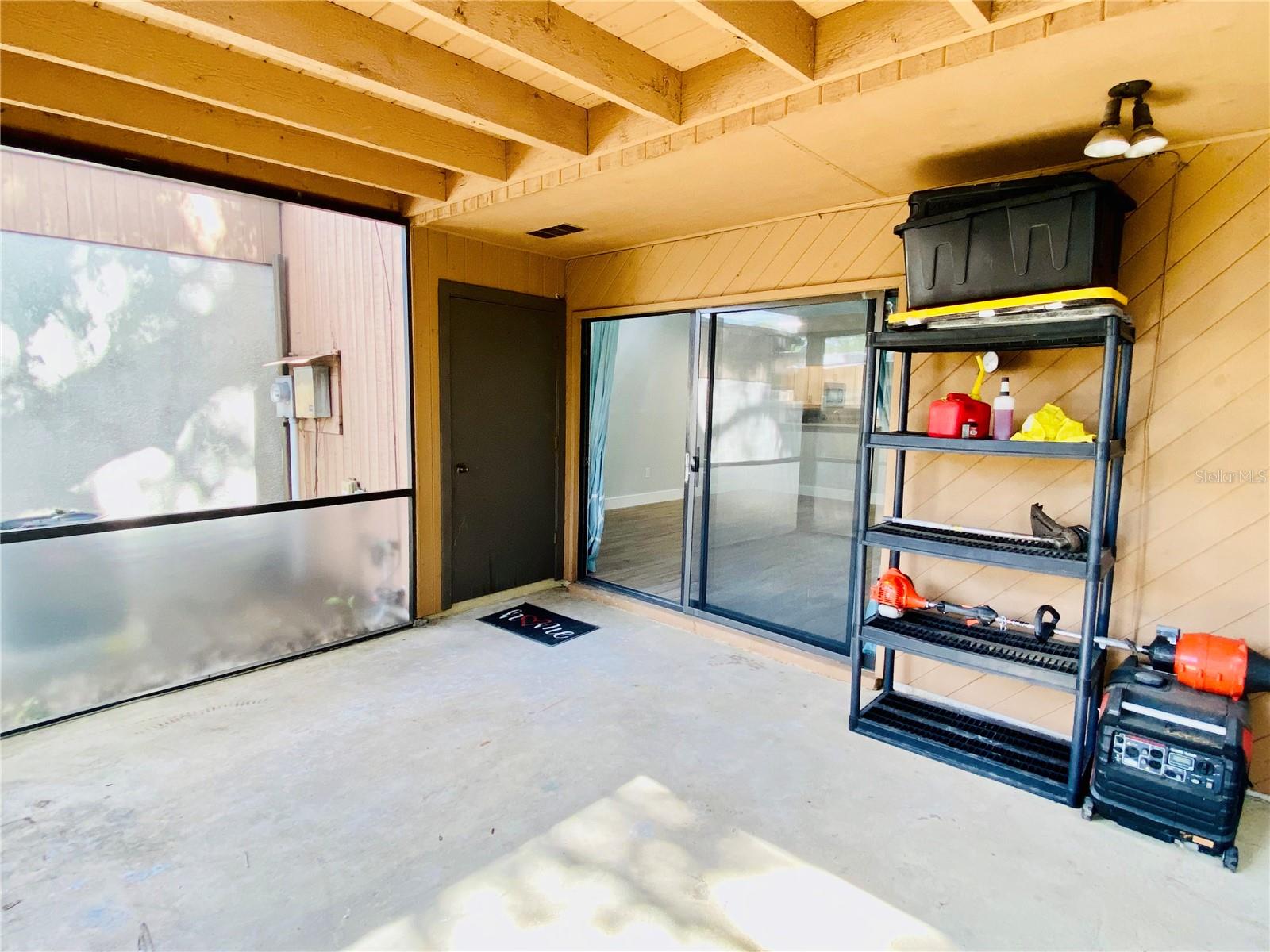 Covered patio