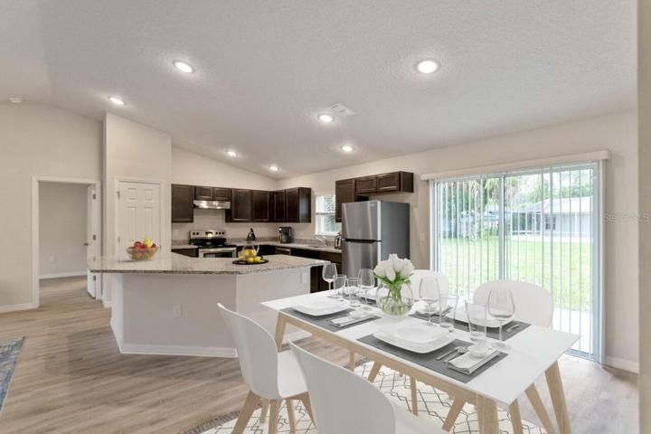 Staged Model Home Dining and Kitchen