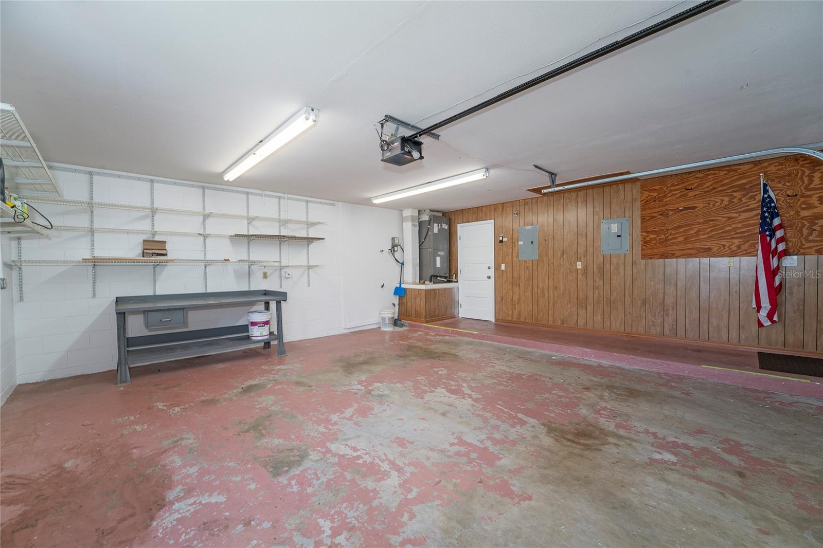 View of the garage