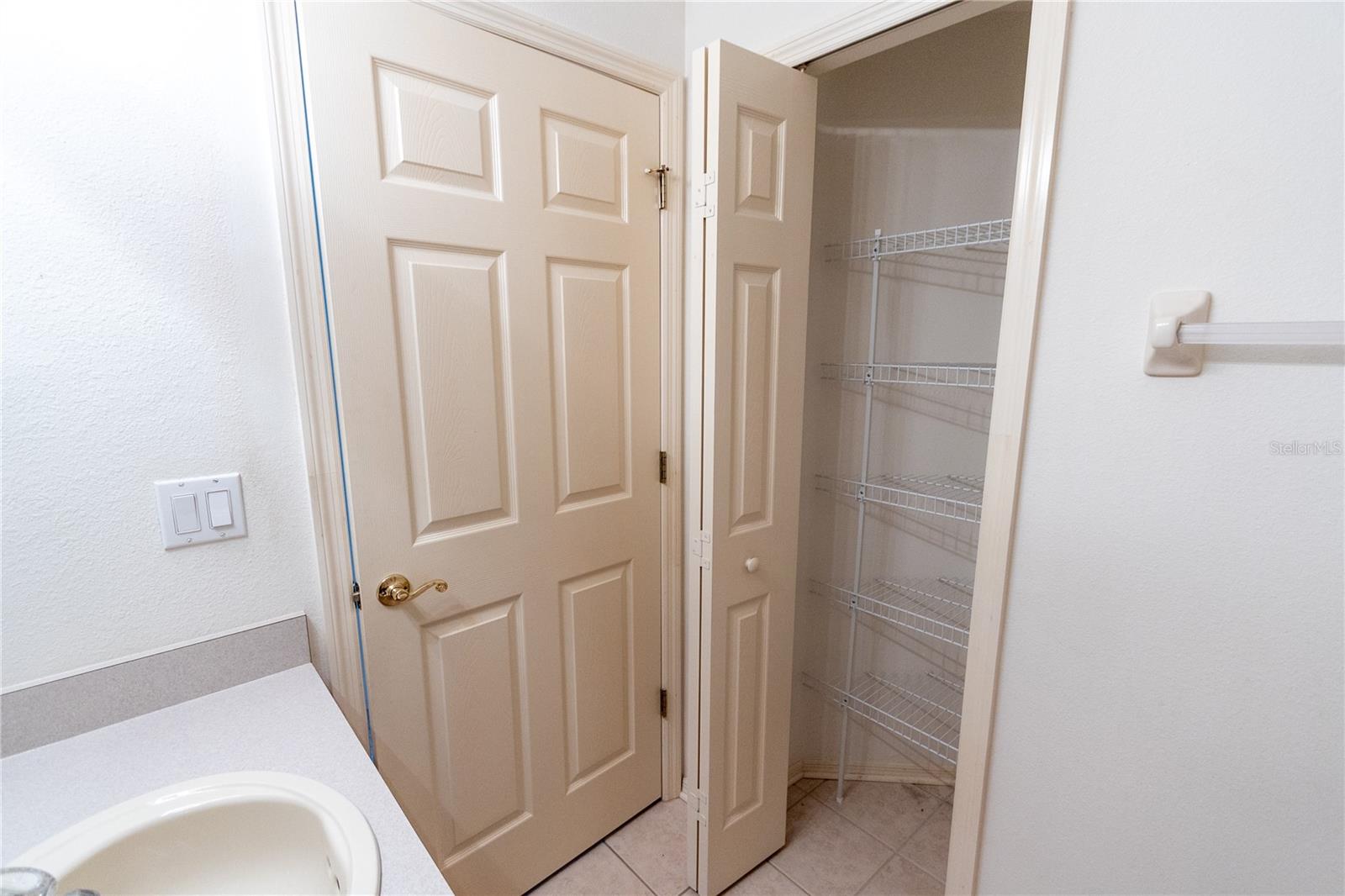 Linen Closet in Bath