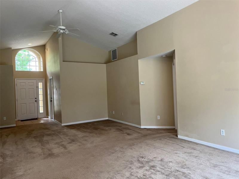Family room view to the front of the home.