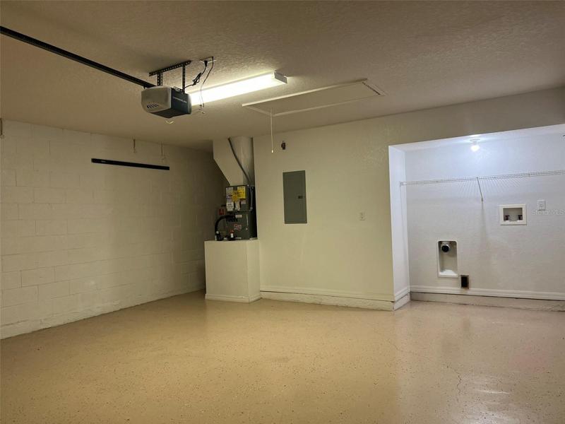 Garage with Laundry Station